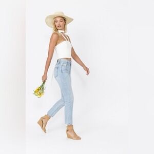 Coclico - Women's Jal Suede Ankle‎ Wrap Wedge w/ Back Zip- Size 37.5 - Tan